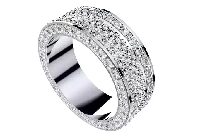 Wedding Set Ring Women Men Ring CAD Design-PSJM001V8 3D print model