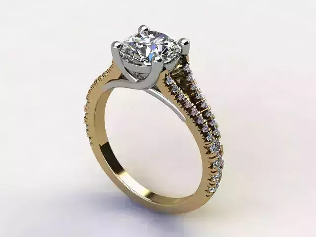 10111 gold and diamond engagement ring