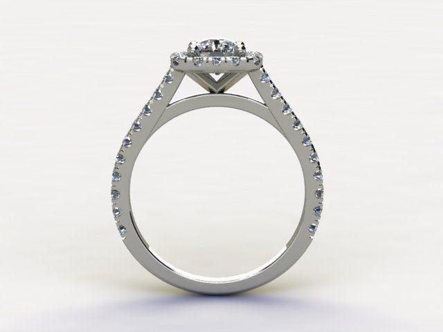 10113 halo engagement ring 3D print model_1