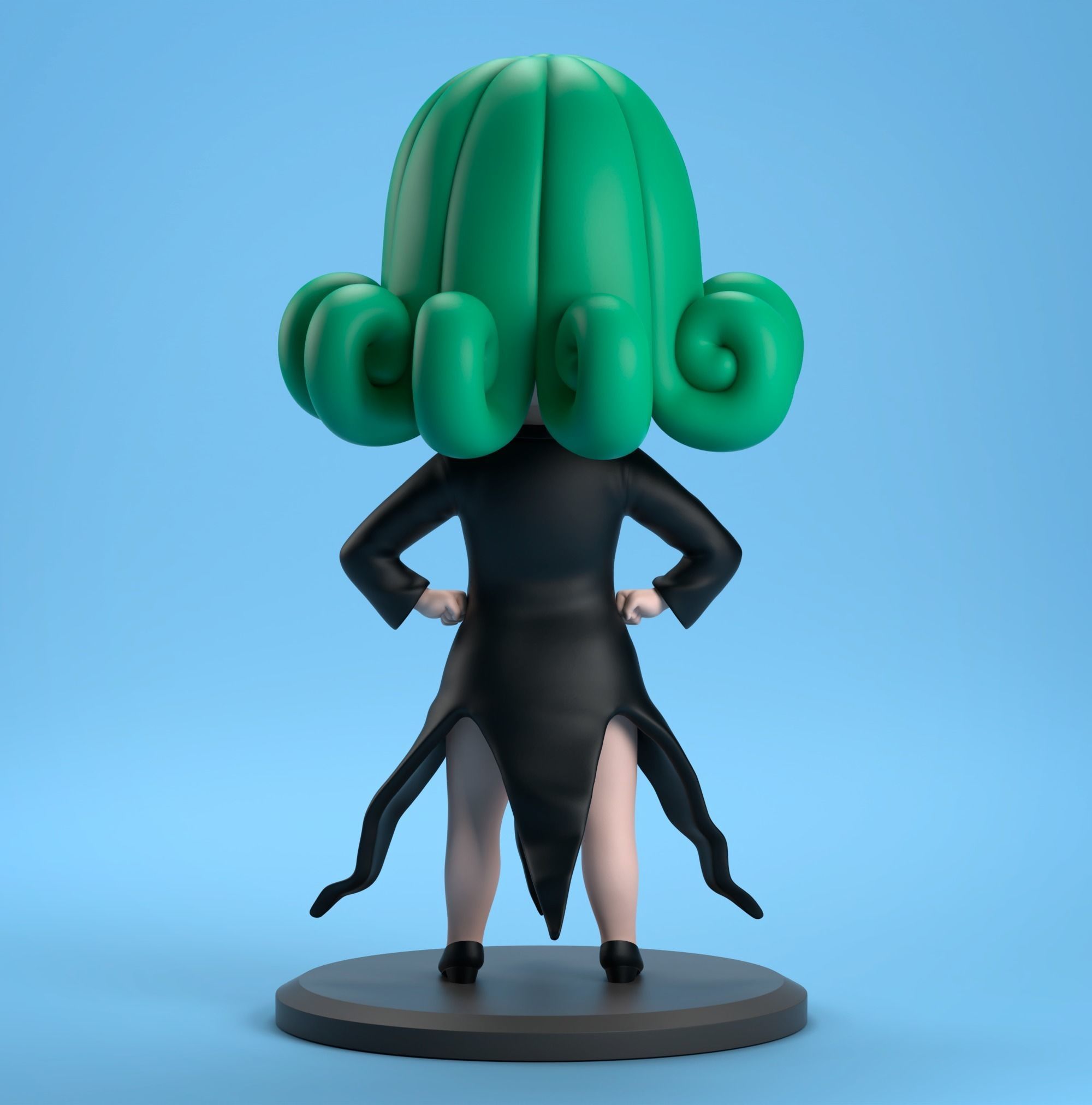 Tatsumaki 3D print model from One Punch Man 3D print model_2