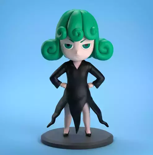 Tatsumaki 3D print model from One Punch Man