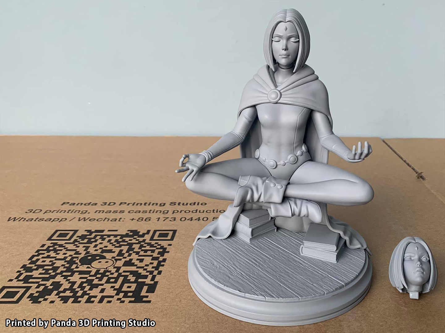 Meditating Raven Stl Files 3D print model_2