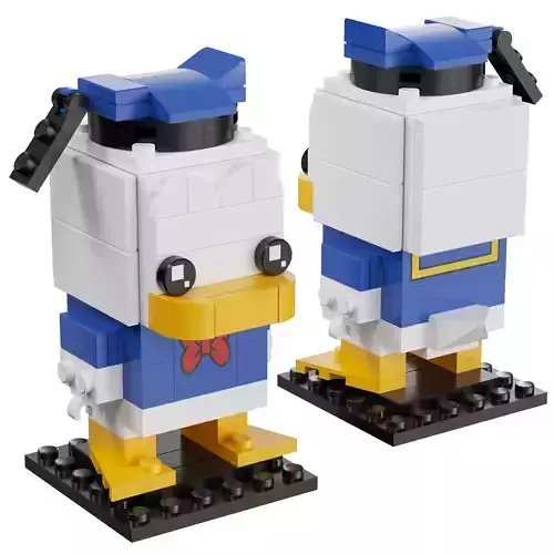 Lego Brickheadz - 40377 Donald Duck 3D model
