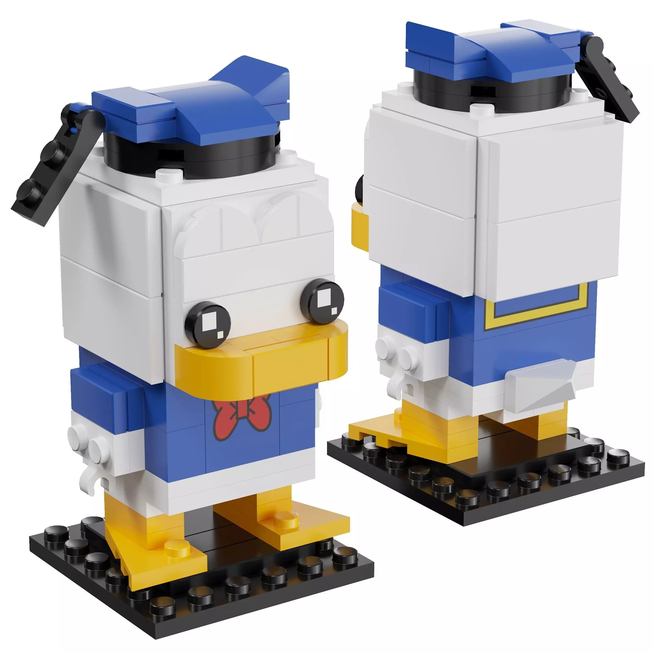 Lego Brickheadz - 40377 Donald Duck 3D model_0