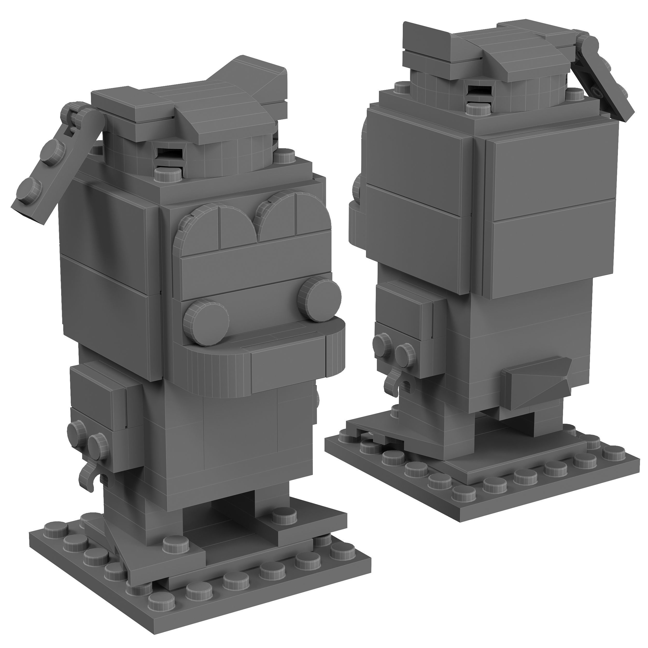 Lego Brickheadz - 40377 Donald Duck 3D model_1
