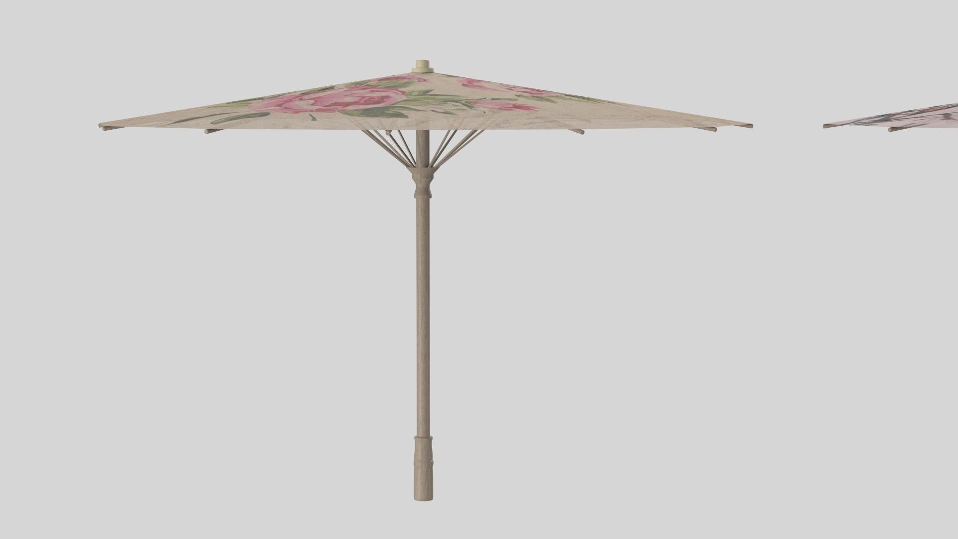 Chinese style umbrellas set 3D model_9