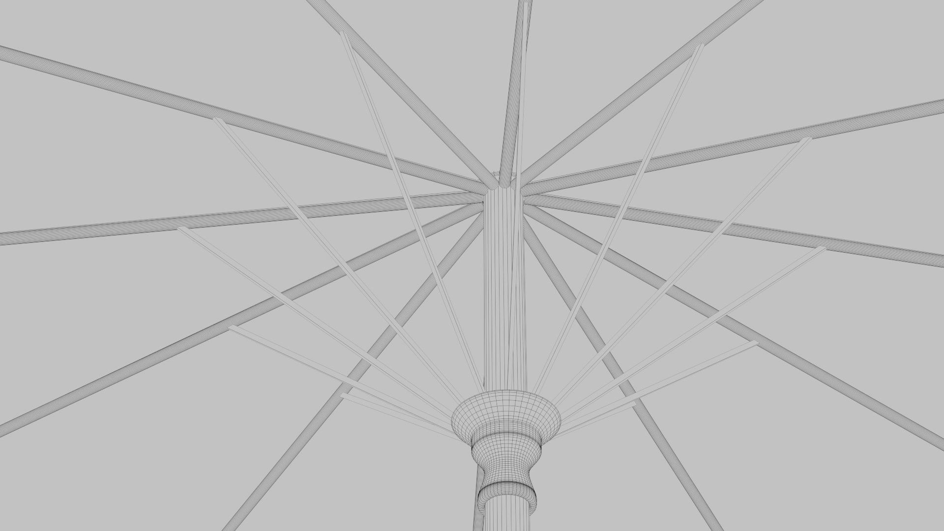 Chinese style umbrellas set 3D model_16