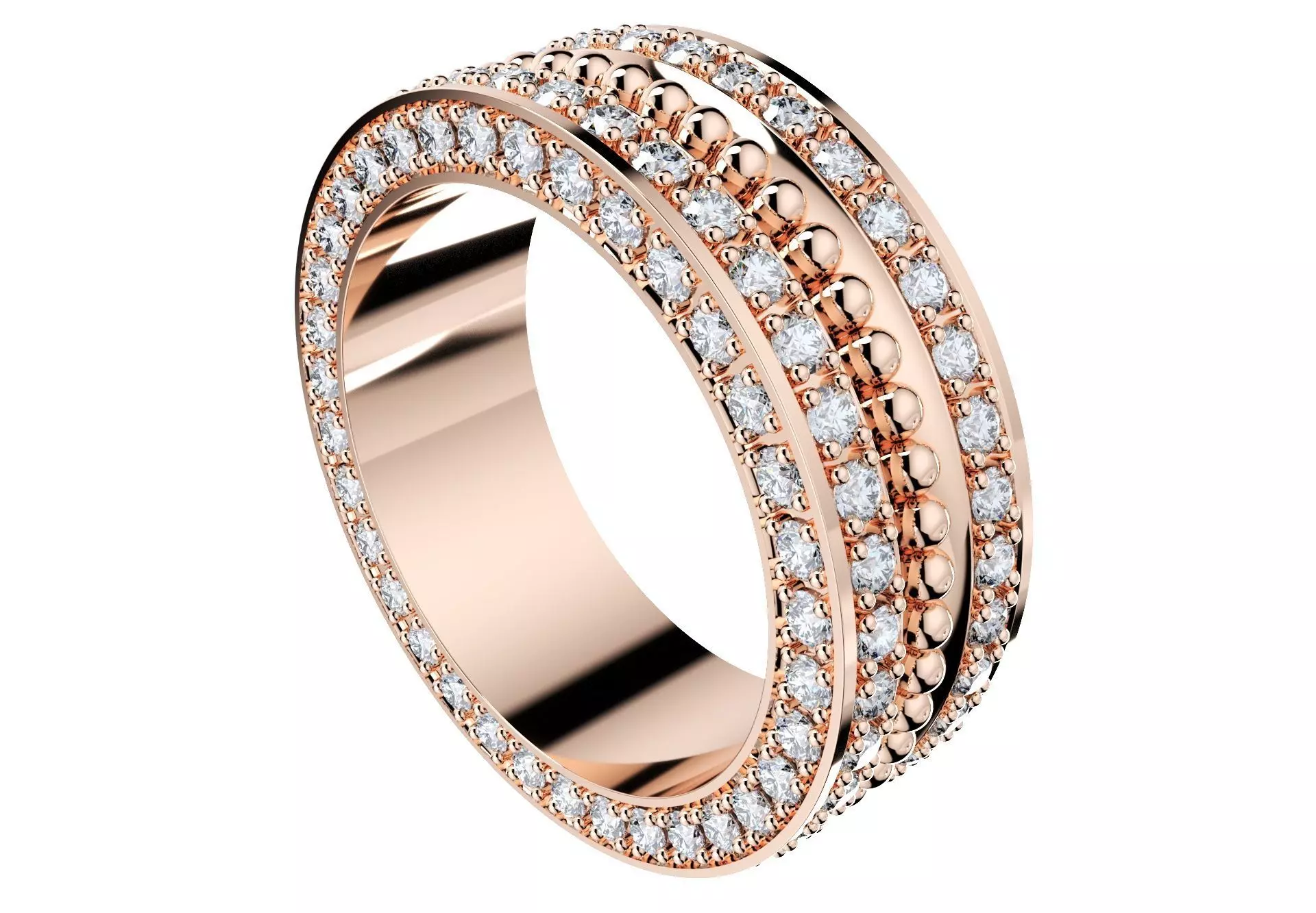 Wedding Set Ring Women Men Ring CAD Design-PSJM001V11 3D print model