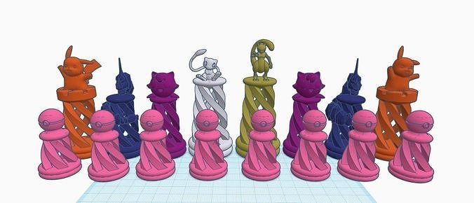 Pokemon Chess 3D print model