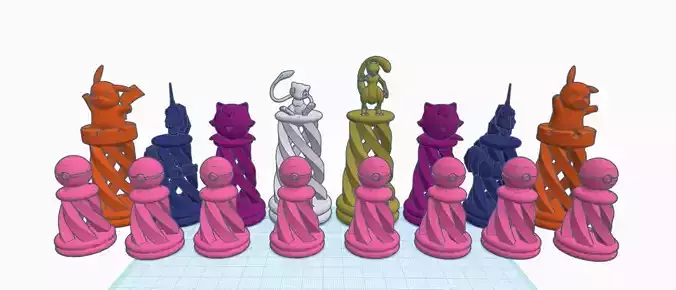 Pokemon Chess 3D print model