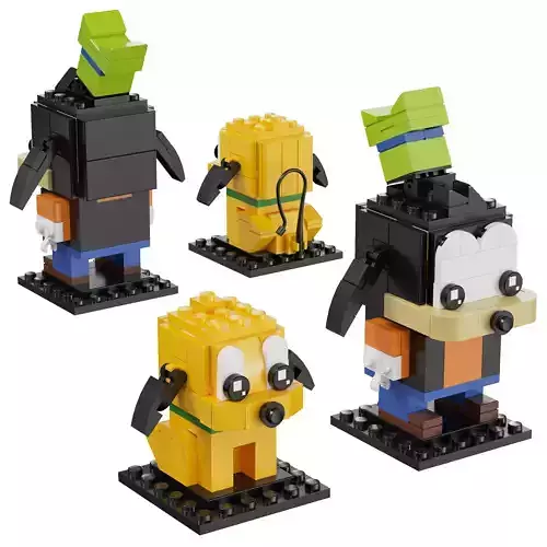 Lego Brickheadz - 40378 Goofy and Pluto 3D model