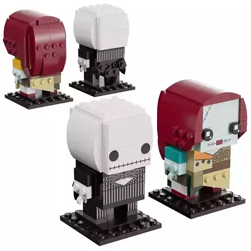 Lego Brickheadz- 41630 Jack Skellington and Sally 3D model