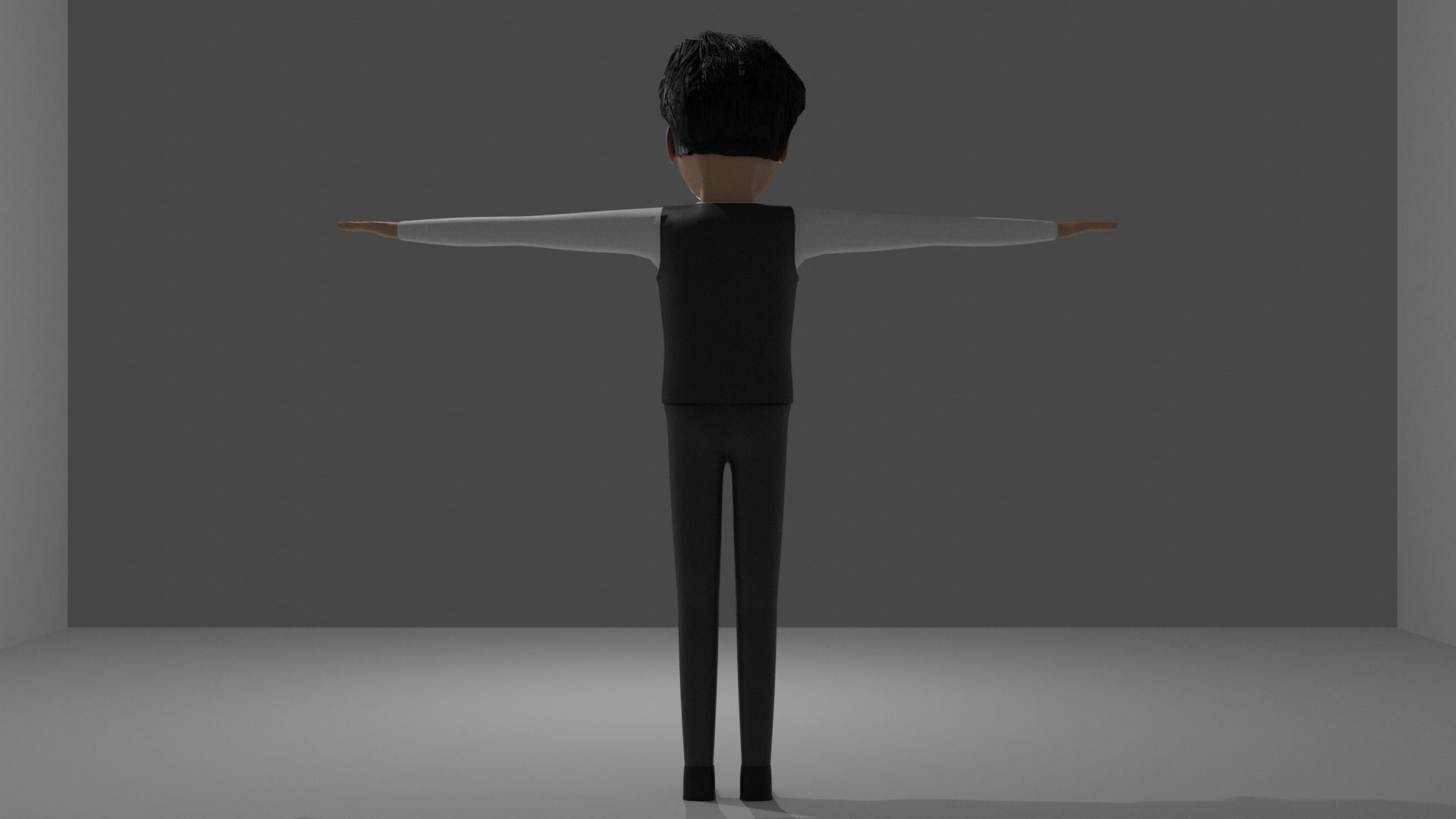 Teenager III RIGGED 3D model_5