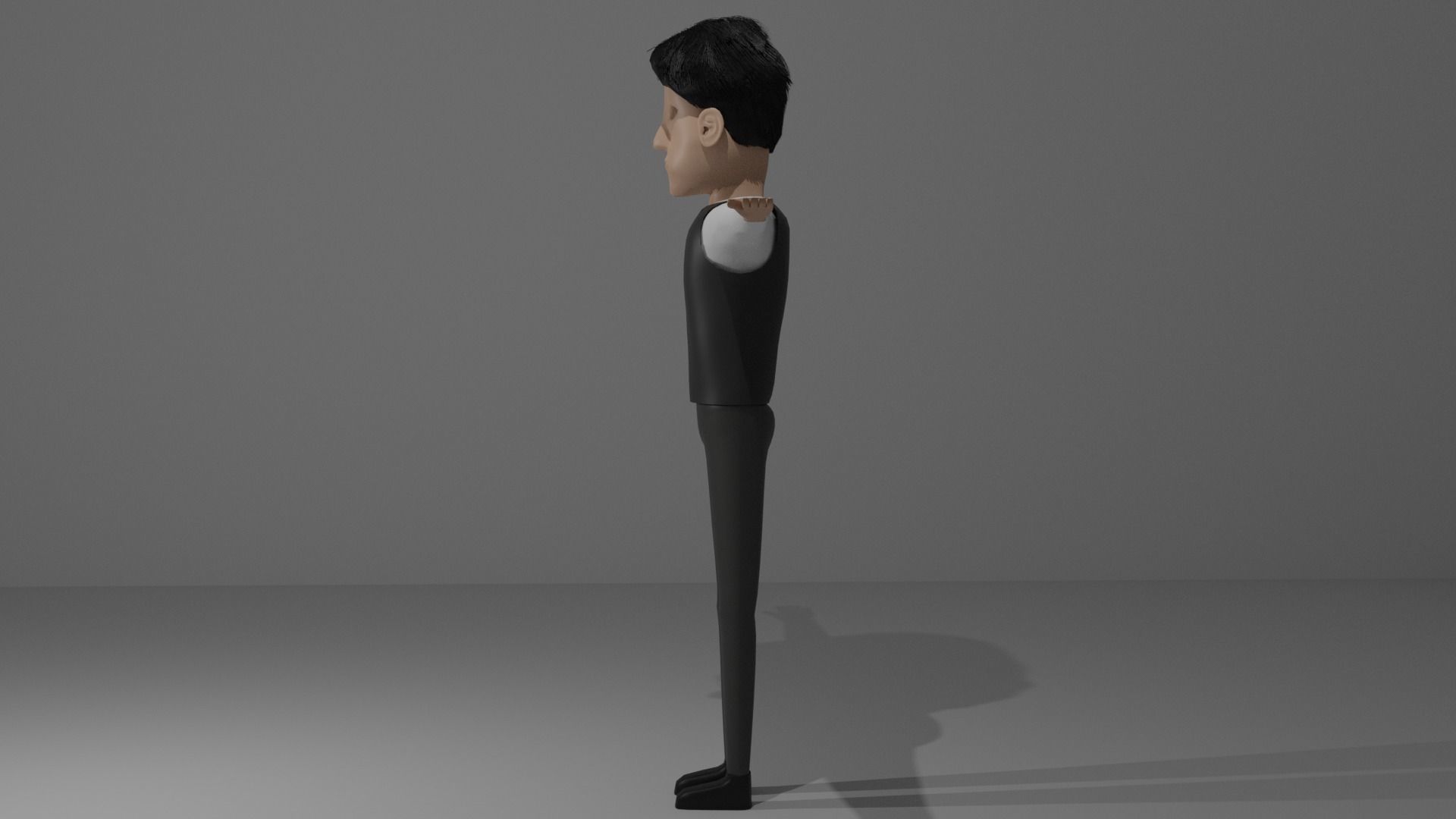 Teenager III RIGGED 3D model_3