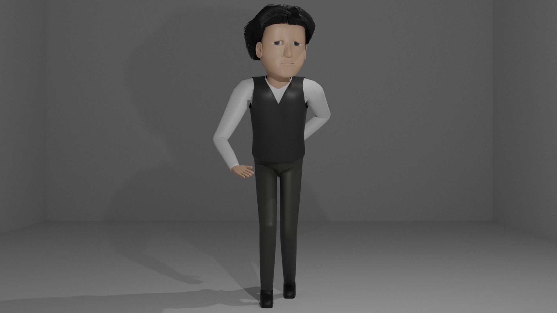 Teenager III RIGGED 3D model_4