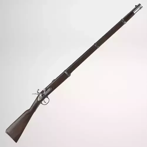 Musket flintlock 3D model