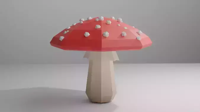 mushroon polygonal mushroom