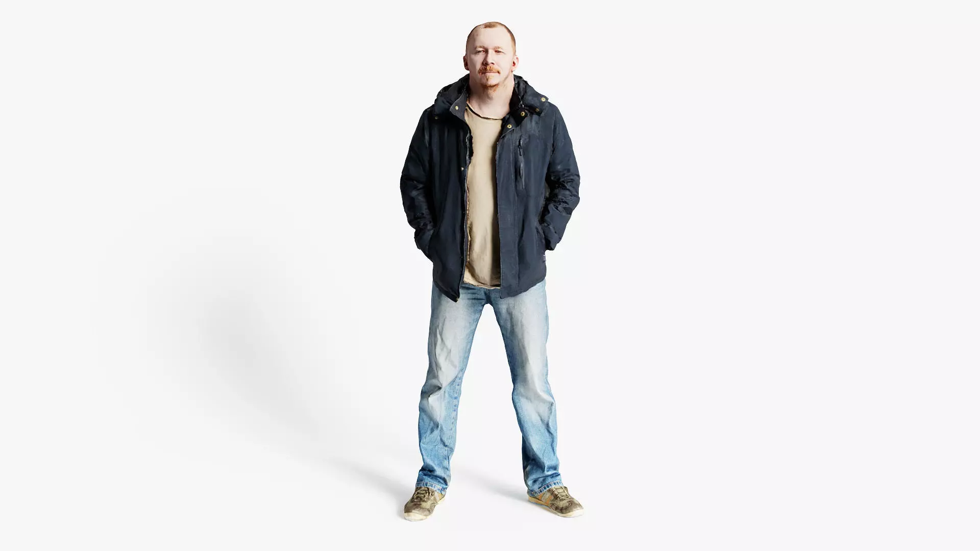 Man Standing Ks00001 3D model_0