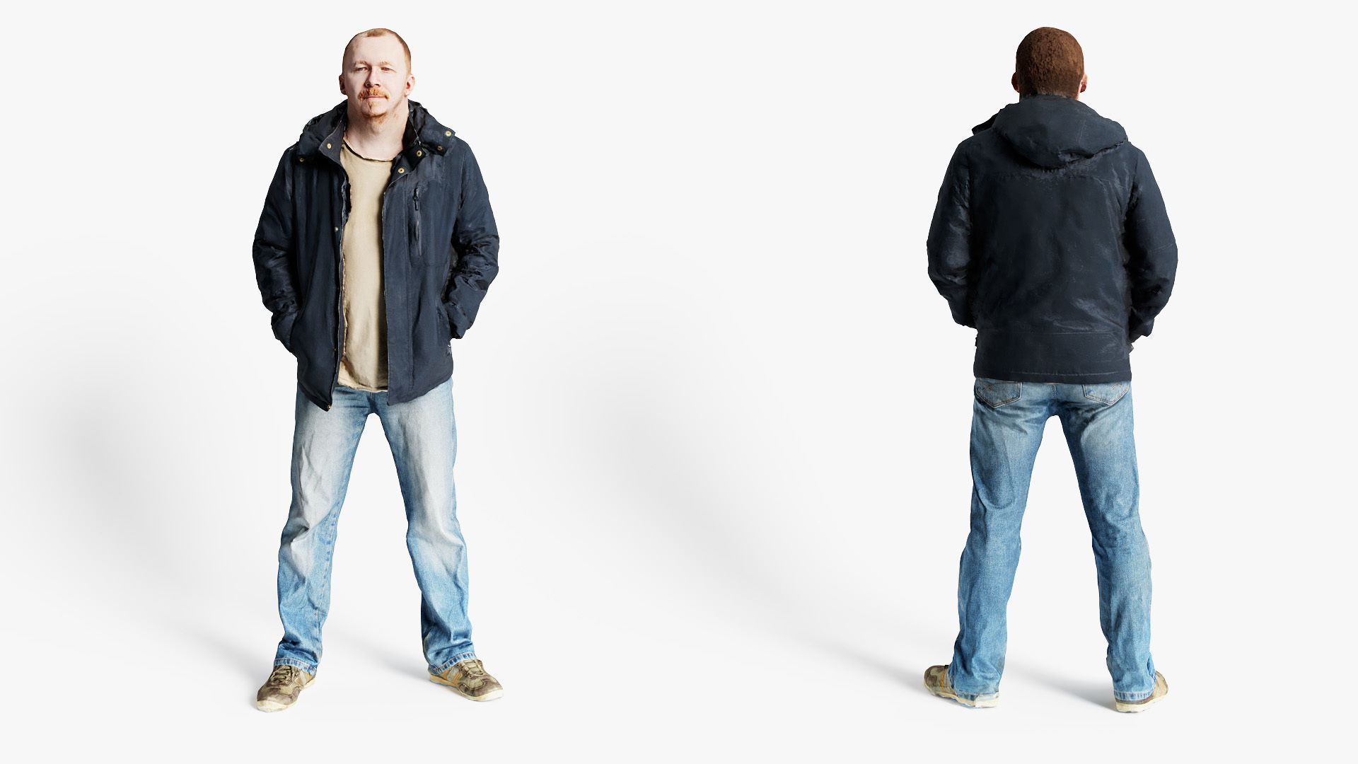 Man Standing Ks00001 3D model_2