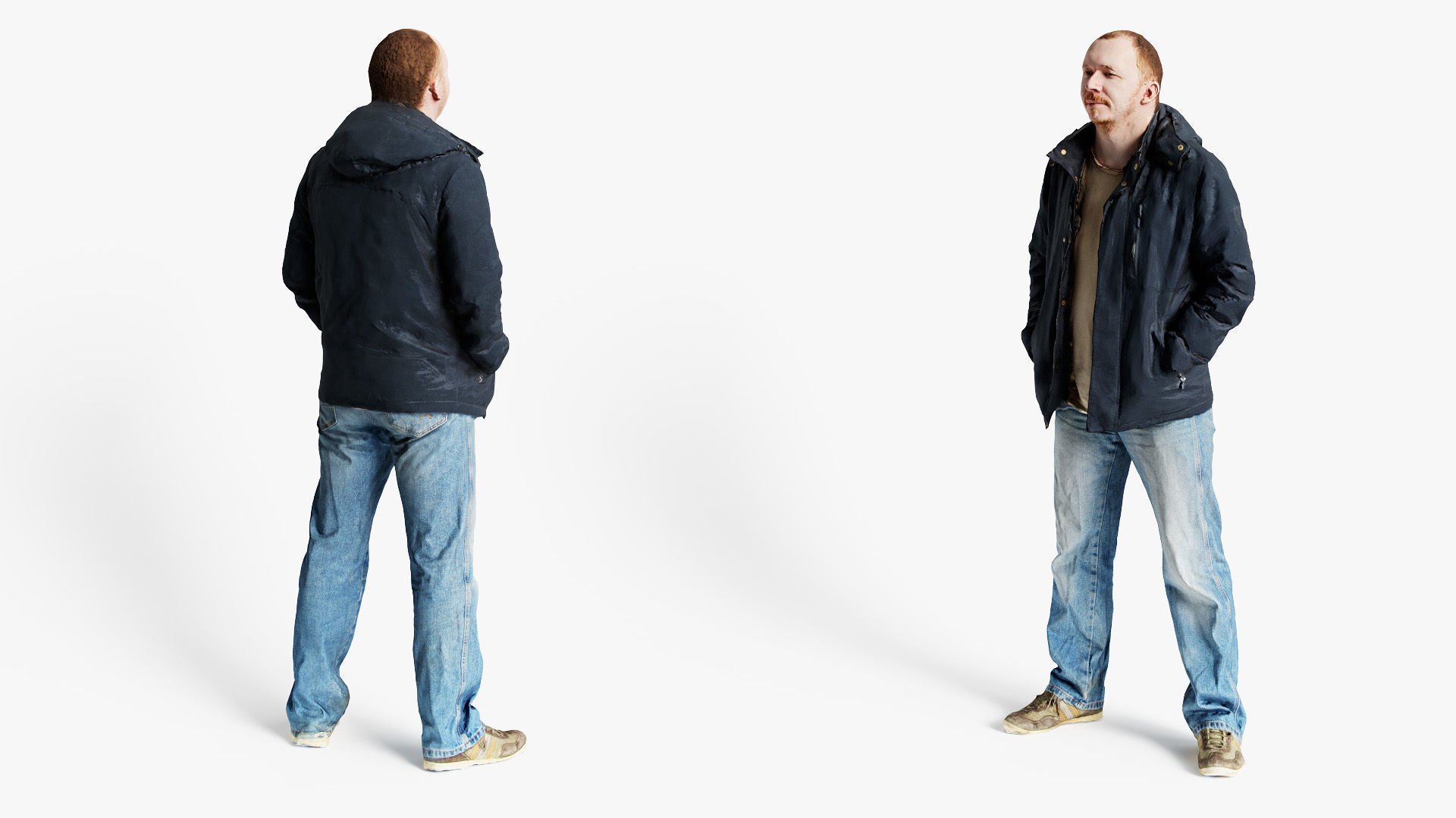 Man Standing Ks00001 3D model_6