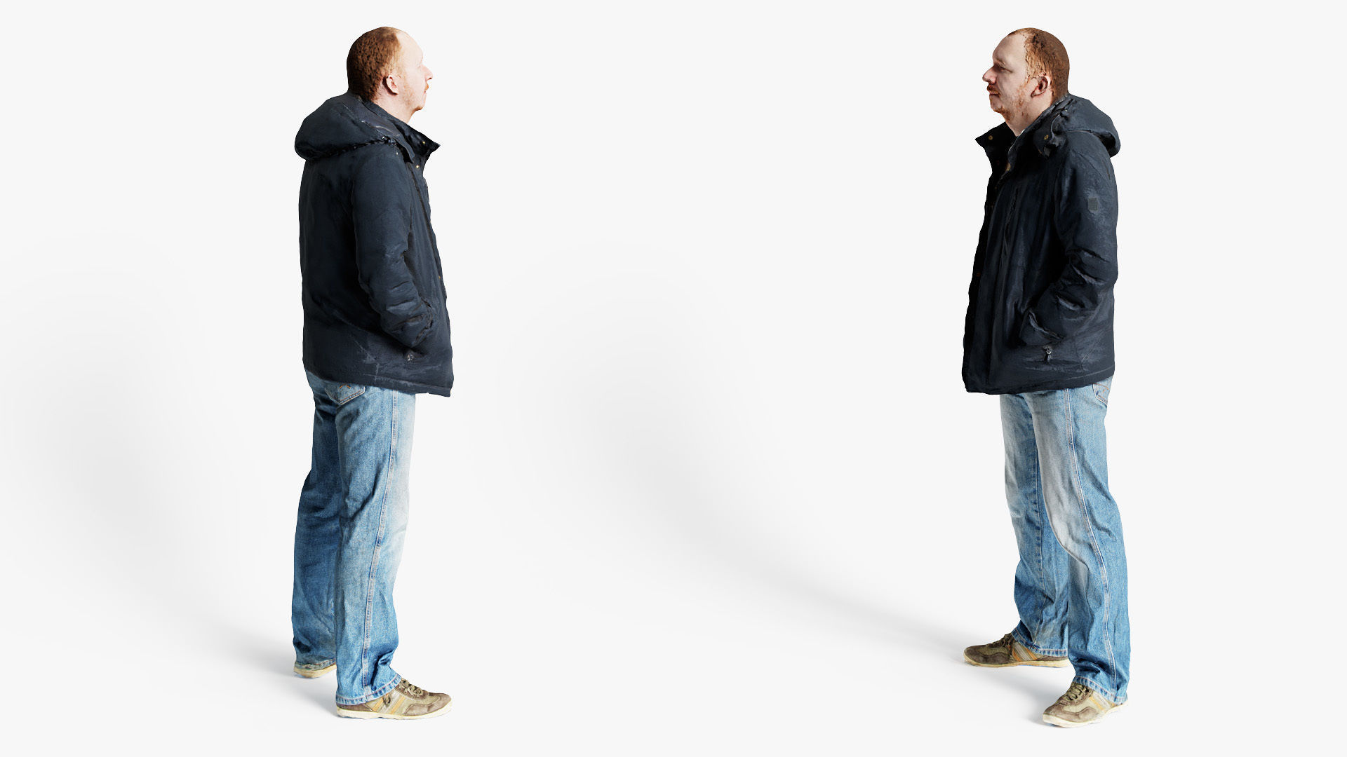 Man Standing Ks00001 3D model_5