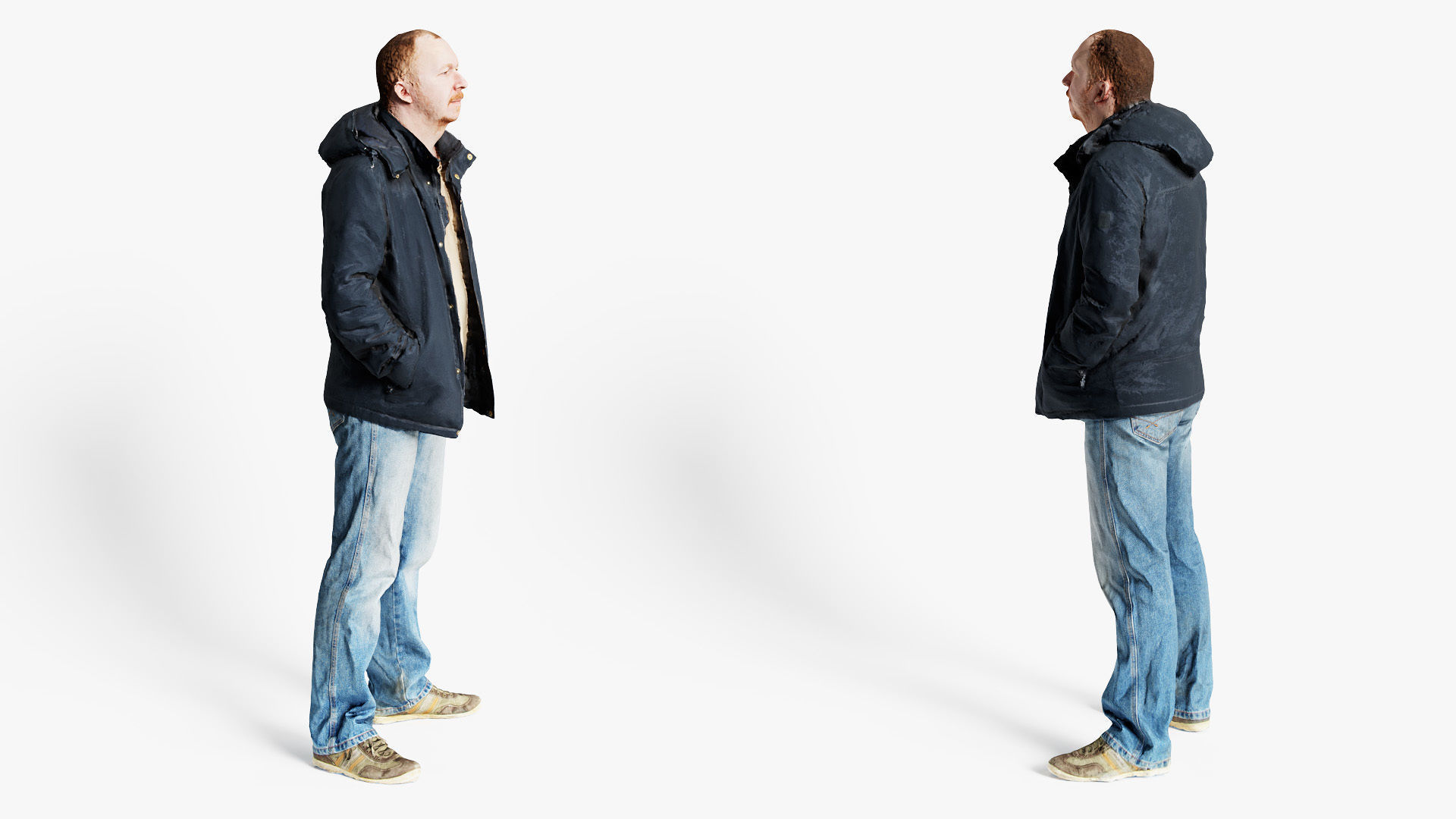 Man Standing Ks00001 3D model_4