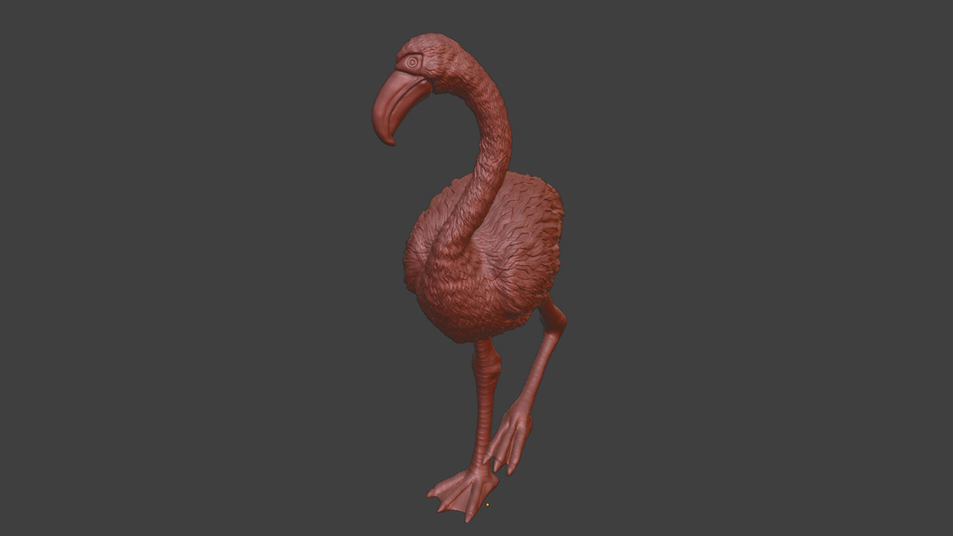 Realistic Flamingo Bird Toy STL 3D print model_8