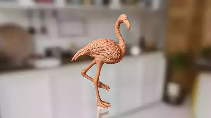 Realistic Flamingo Bird Toy STL 3D print model Realistic Flamingo Bird Toy STL 3D print model
