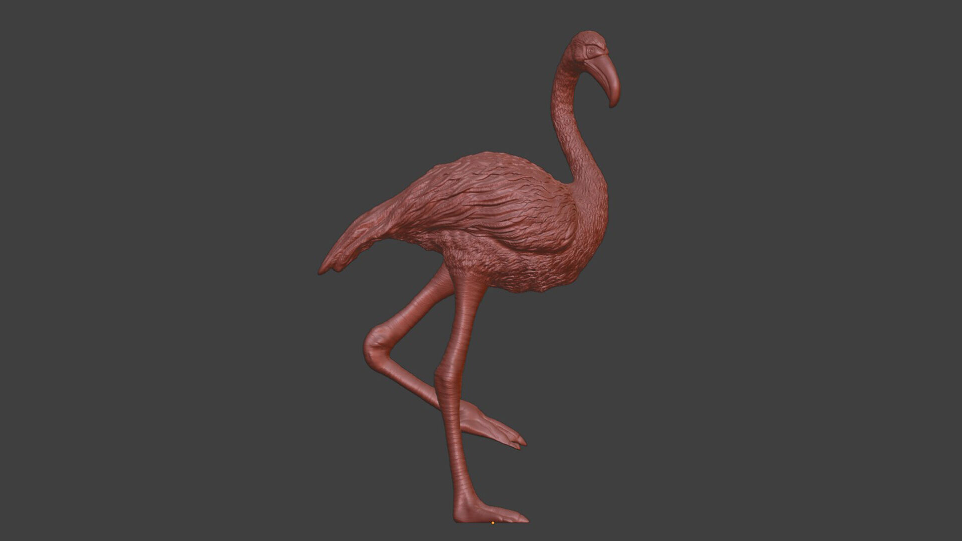 Realistic Flamingo Bird Toy STL 3D print model_6