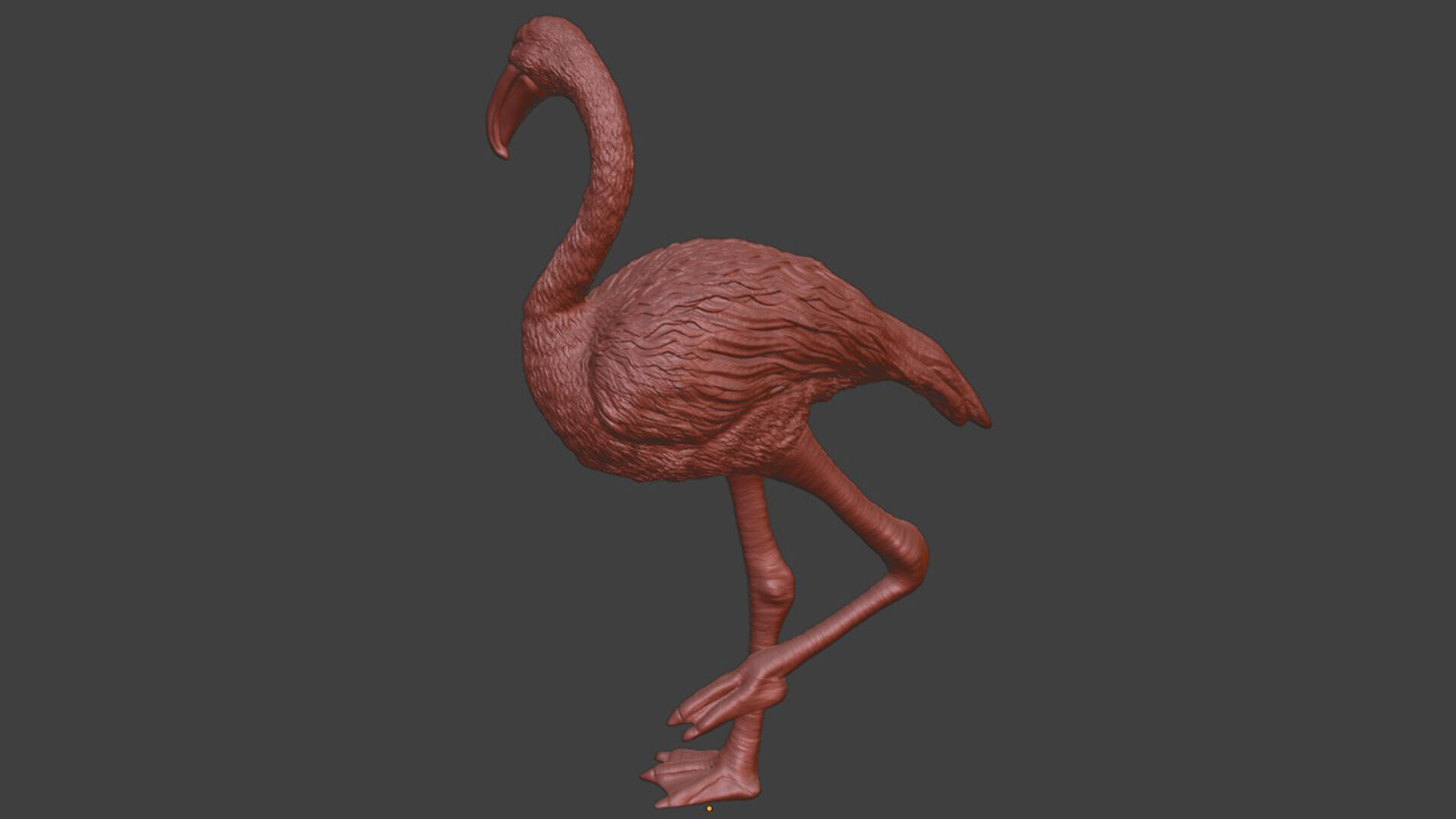 Realistic Flamingo Bird Toy STL 3D print model_9