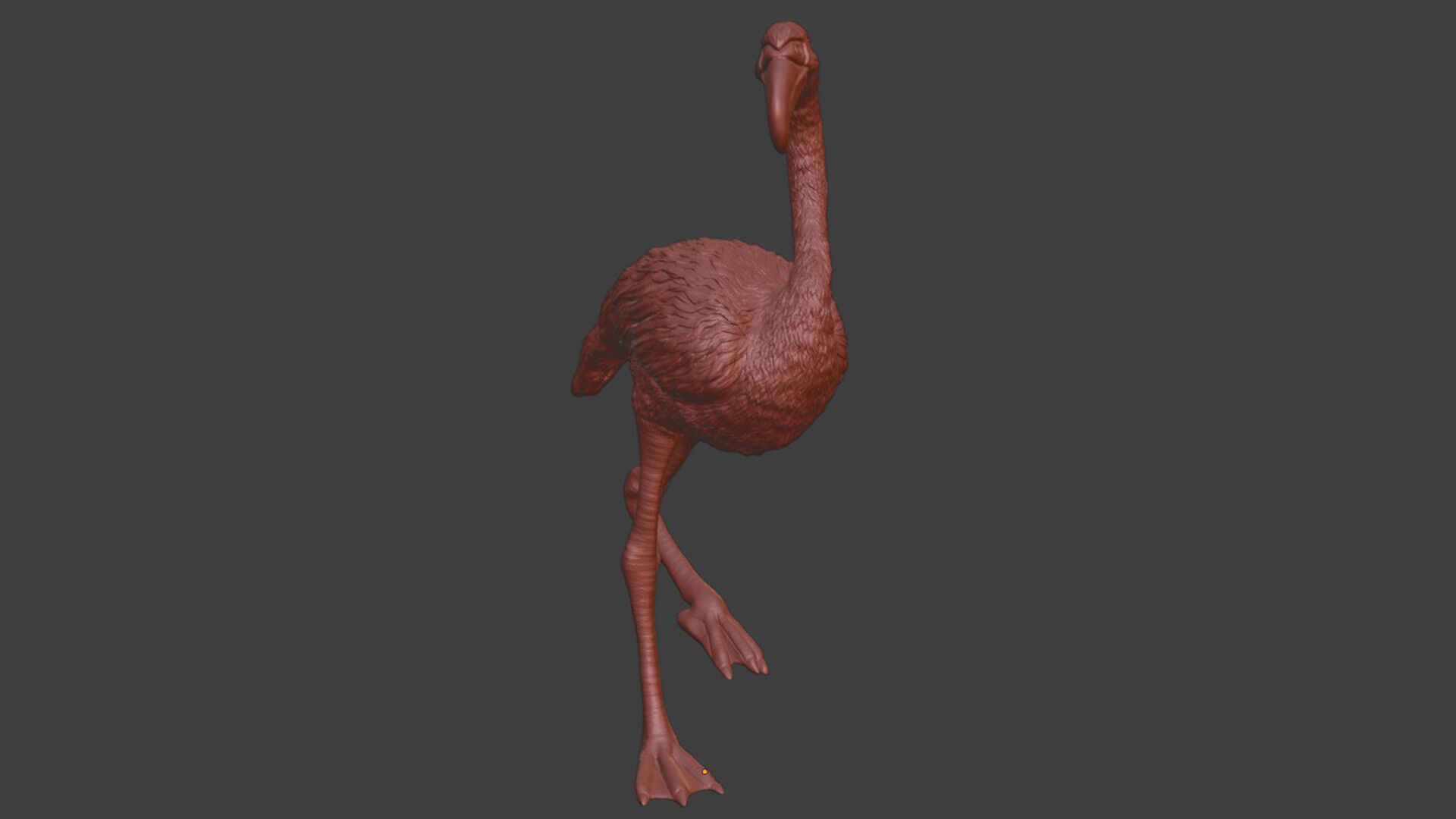 Realistic Flamingo Bird Toy STL 3D print model_7
