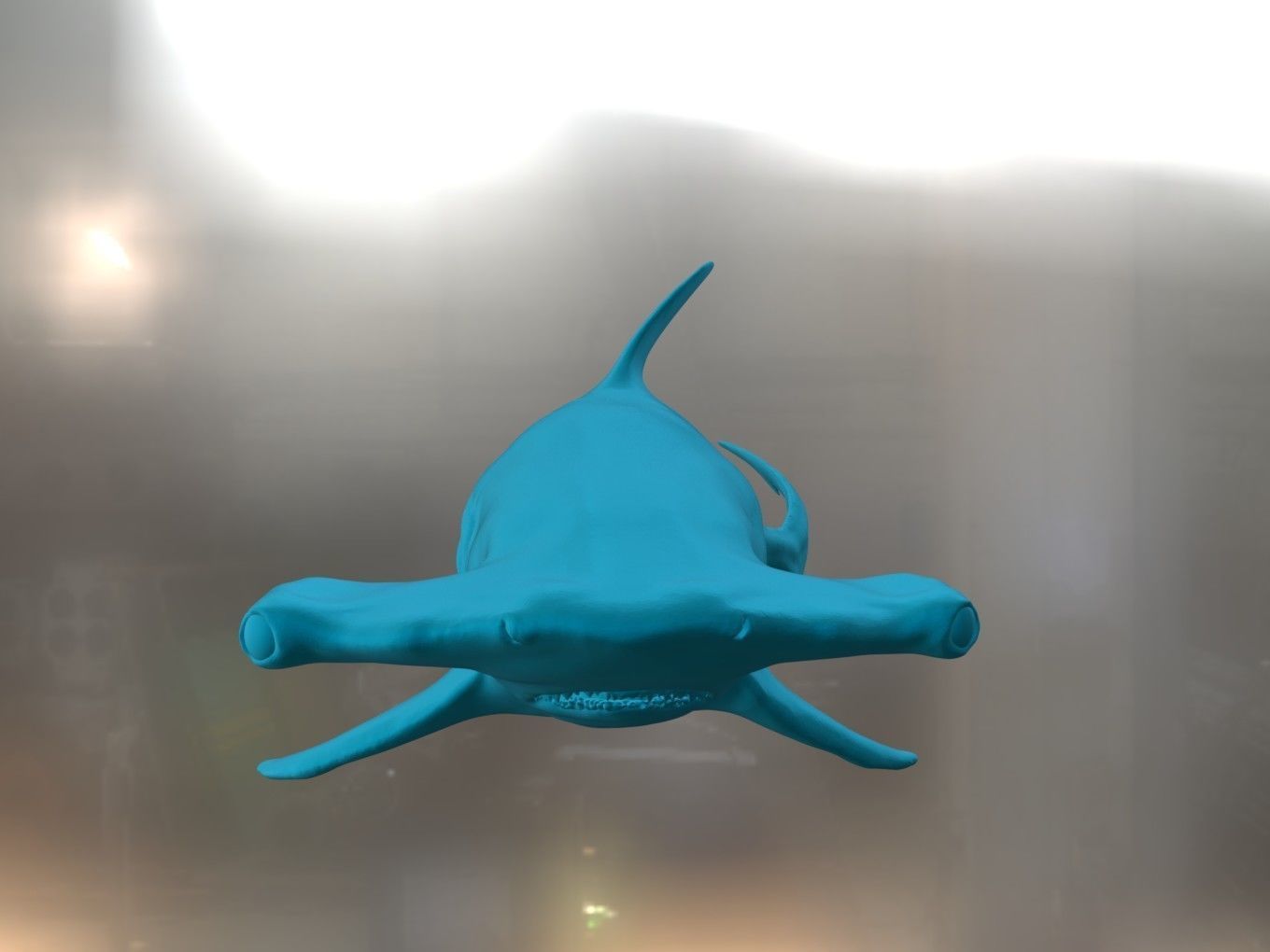 Hammer Shark 3D print model_7