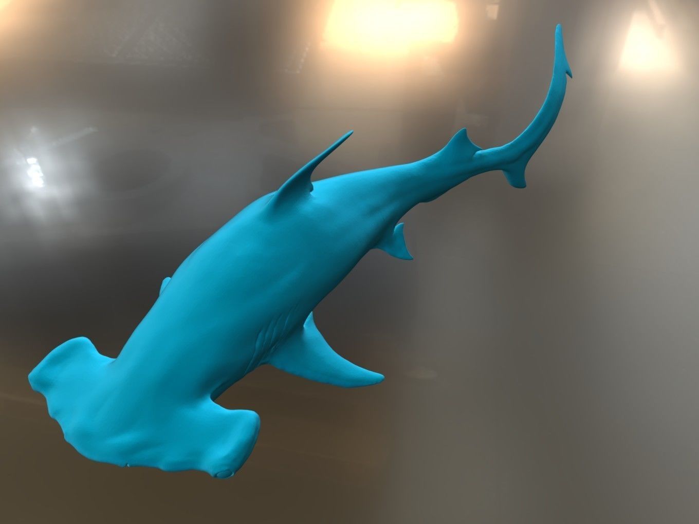 Hammer Shark 3D print model_5