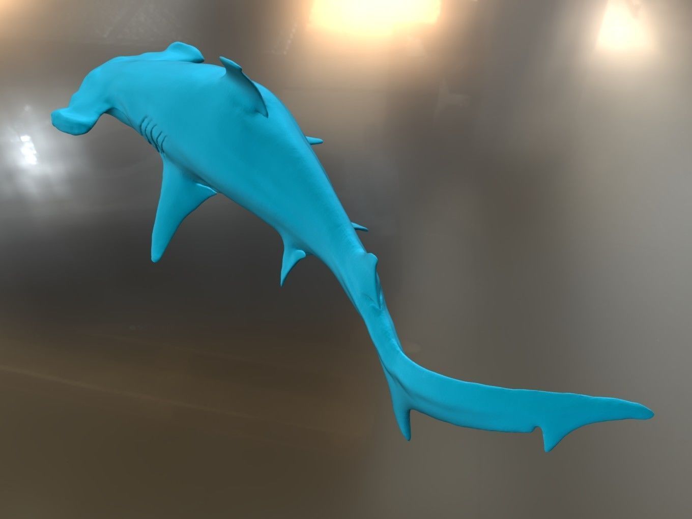 Hammer Shark 3D print model_4
