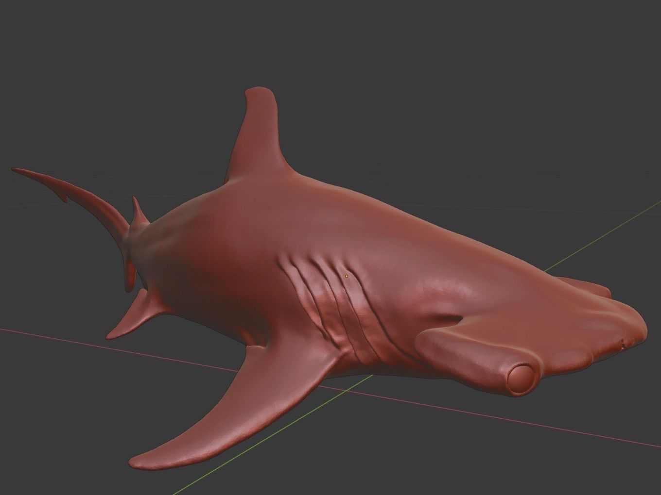 Hammer Shark 3D print model_9
