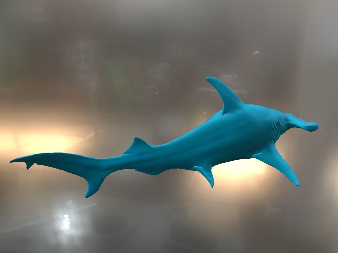 Hammer Shark 3D print model_2