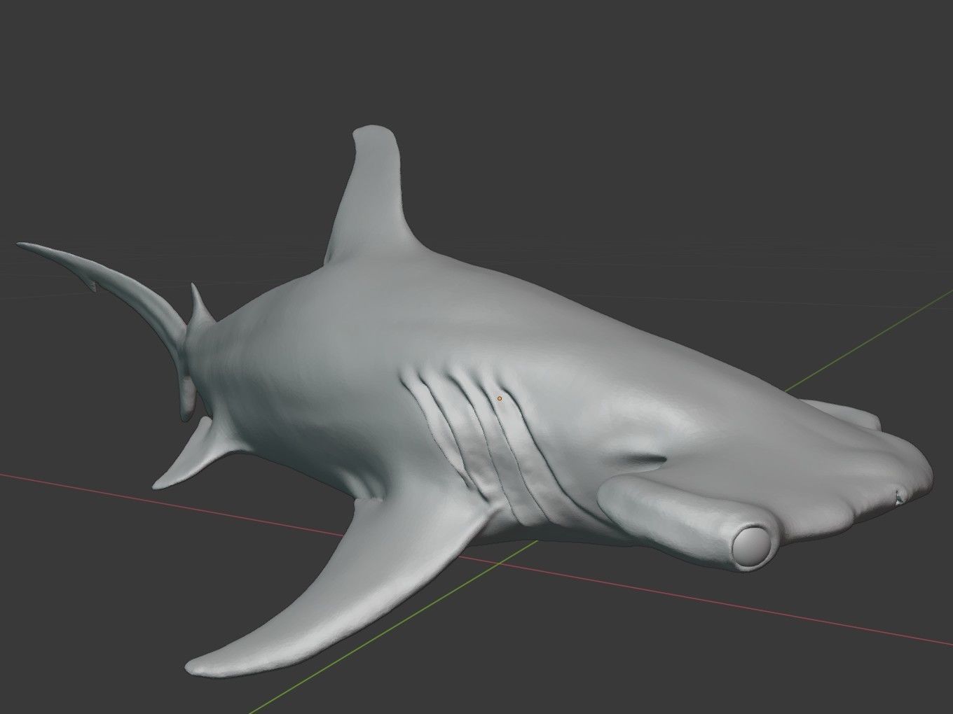 Hammer Shark 3D print model_8