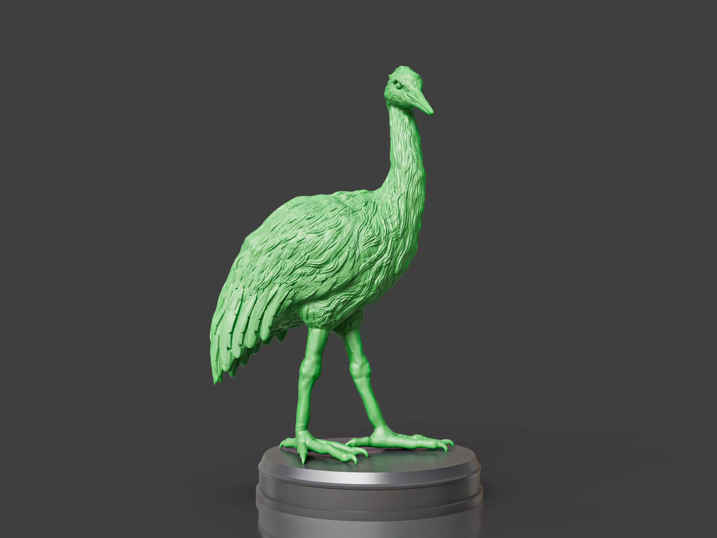 Realistic Crane Bird 3D print model_0