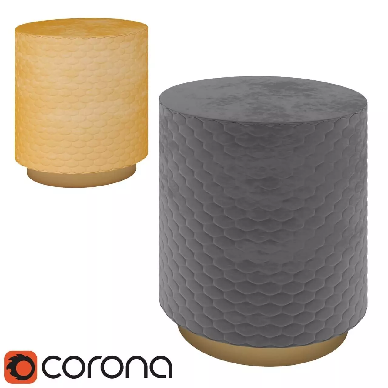 Pufik honeycomb side table Free 3D model
