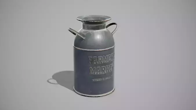 Milk Jug Low-poly 3D model