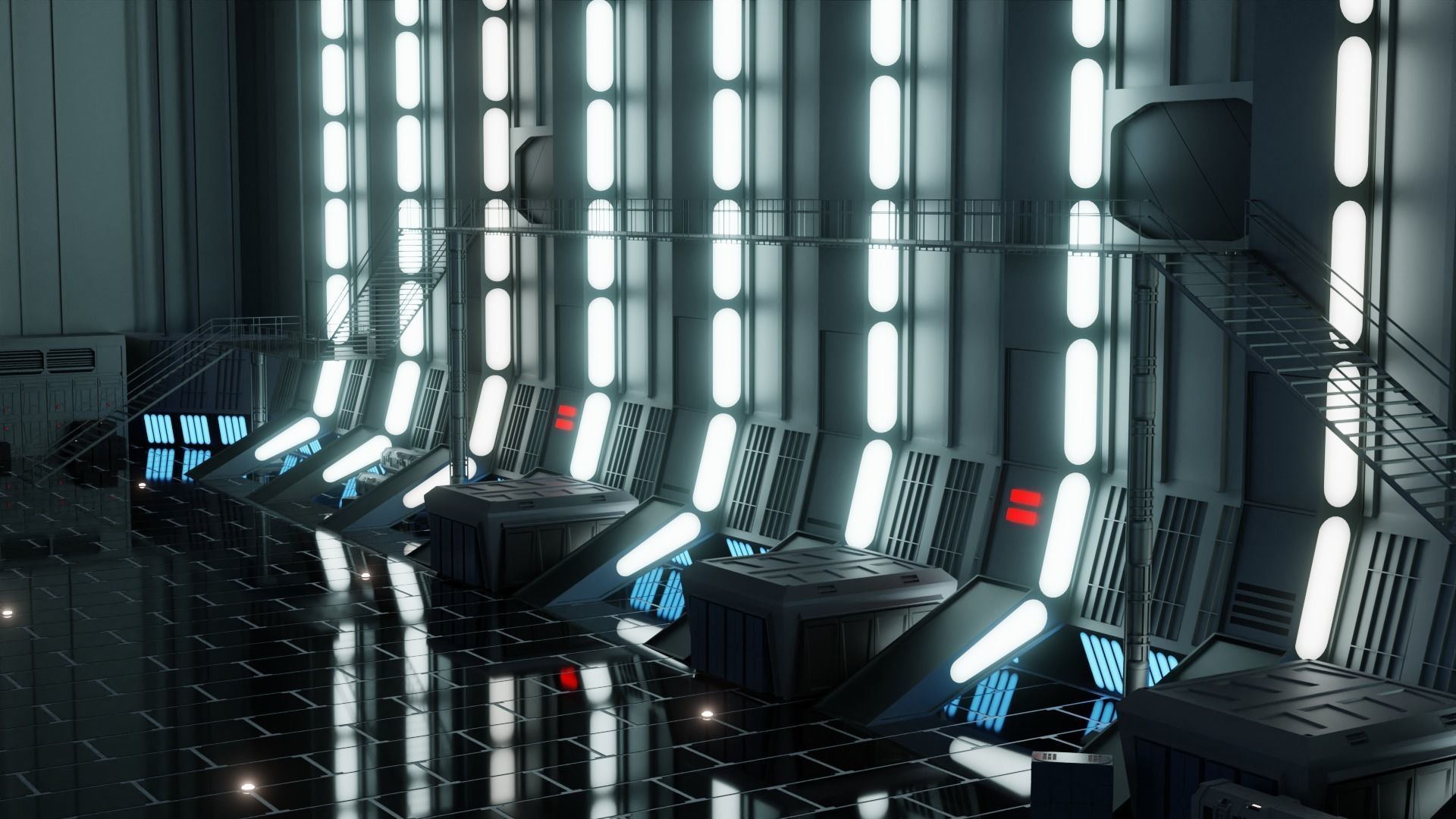 Imperial Star Destroyer Hangar 3D model_14