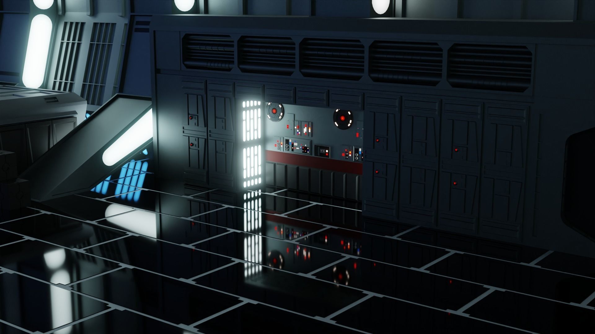 Imperial Star Destroyer Hangar 3D model_16