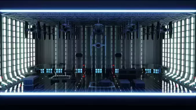 Imperial Star Destroyer Hangar 3D model