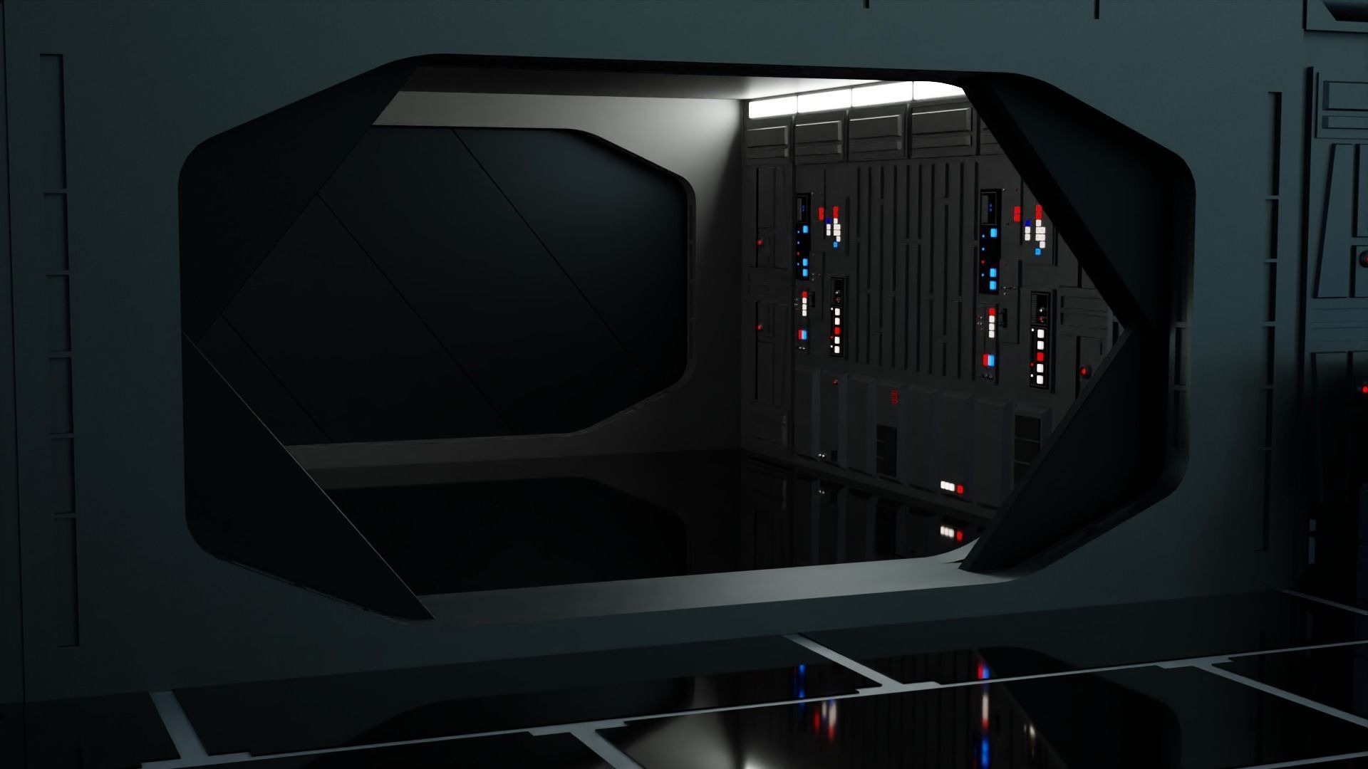 Imperial Star Destroyer Hangar 3D model_17