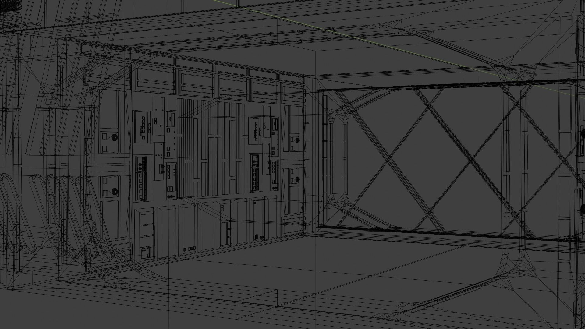 Imperial Star Destroyer Hangar 3D model_12
