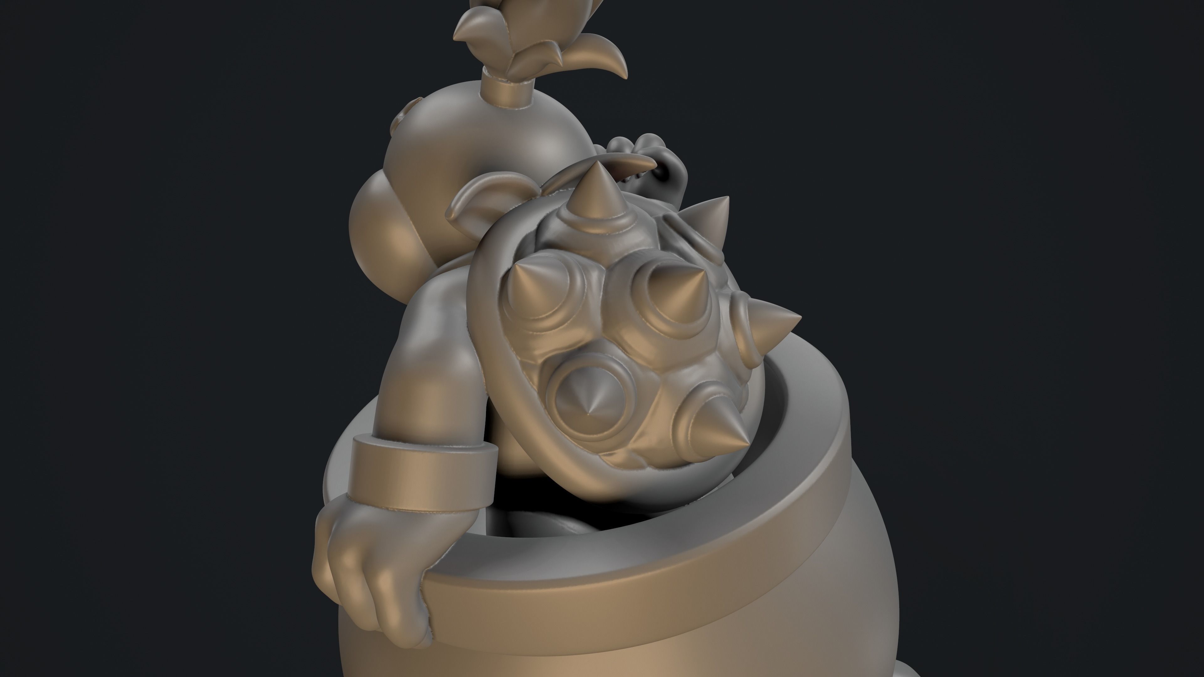 Bowser Jr 3D print model_7