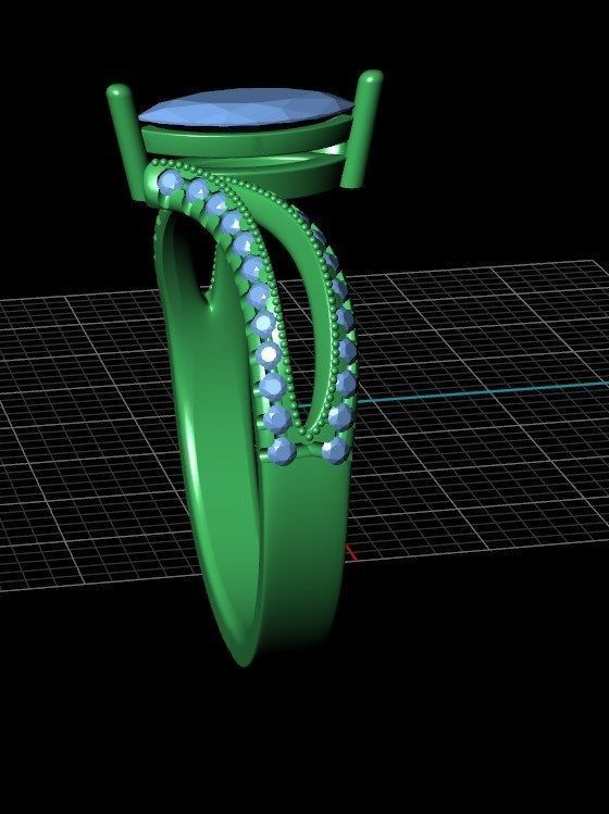 Ring iz 45 3D print model_8