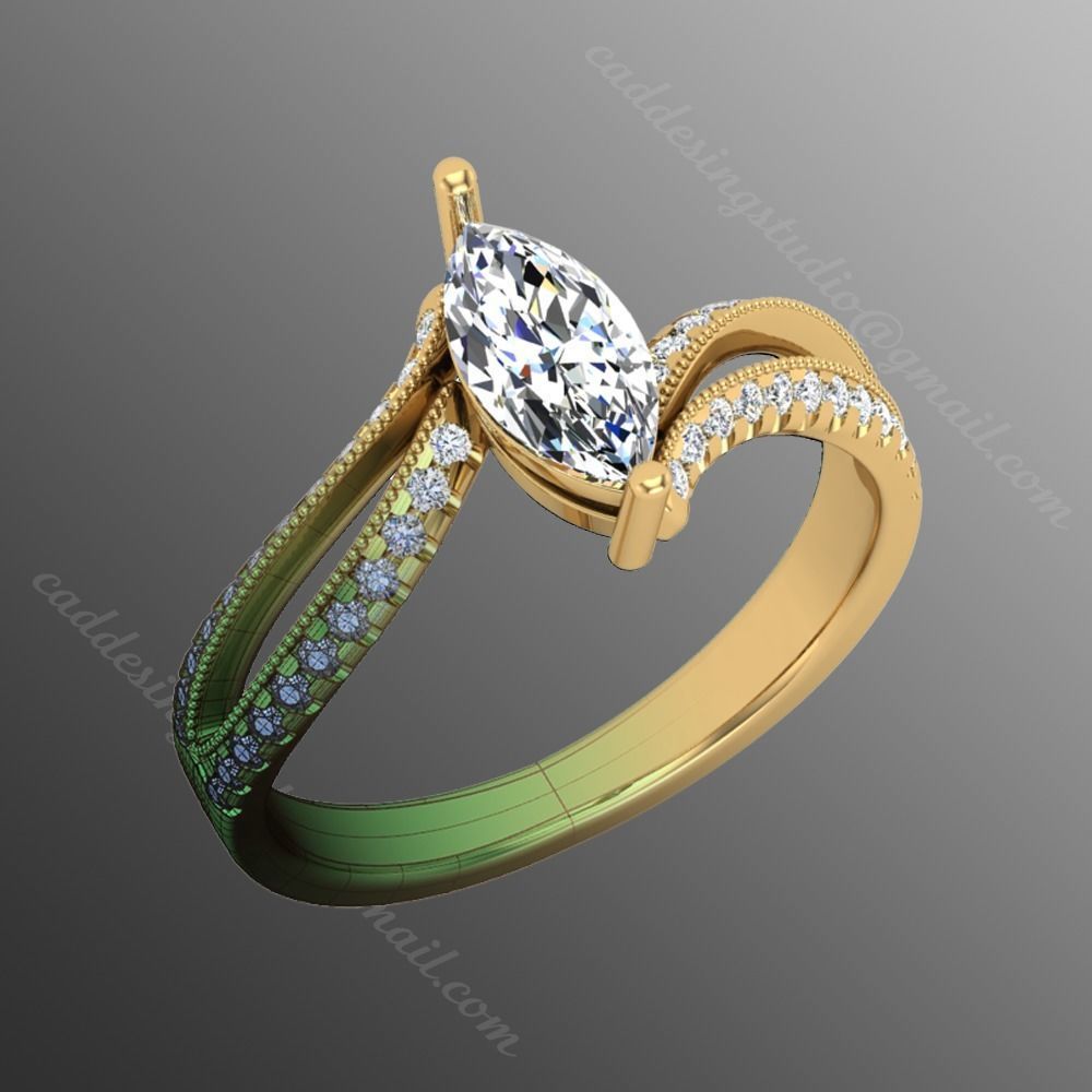 Ring iz 45 3D print model_1