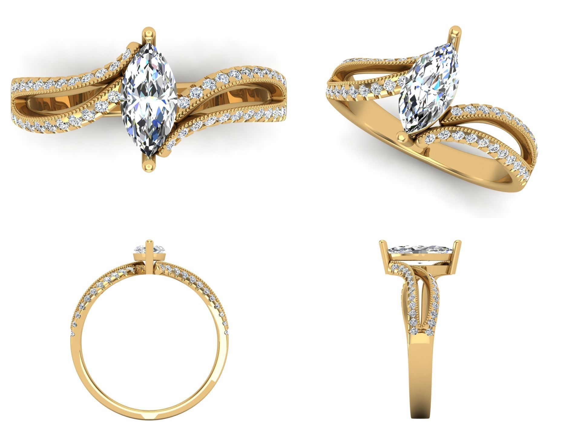 Ring iz 45 3D print model_7