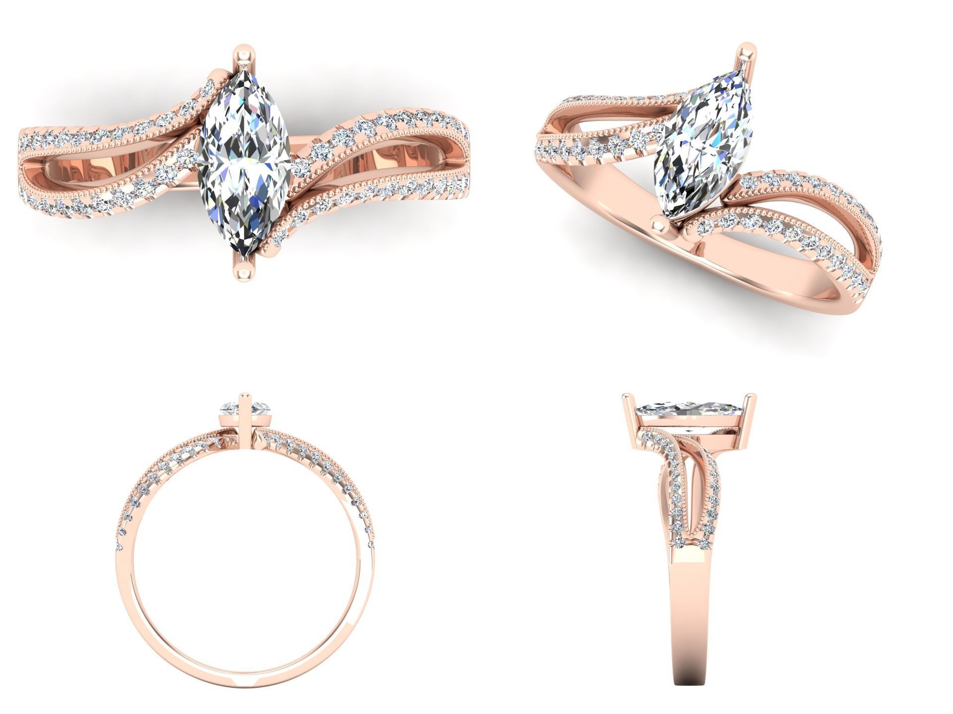 Ring iz 45 3D print model_3